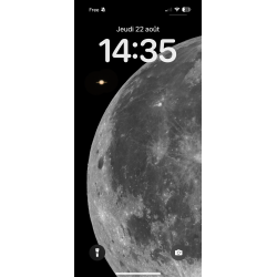 Occultation entre Saturne et la Lune